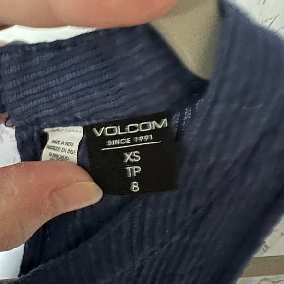 Volcom Sleeveless Royal Blue Embroidered Babydoll Dress Size XS Summer Boho - Picture 8 of 9